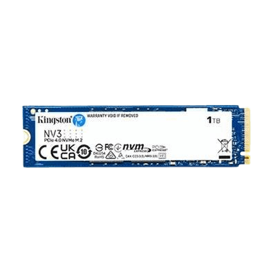 SSD Kingston NV3, 1TB, M.2 2280, NVMe, Leitura: 6000 MB/s e Gravação: 4000 MB/s - SNV3S/1000G