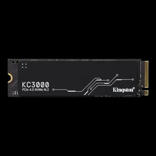 SSD 1TB Kingston KC3000, M.2 2280 PCIe, NVMe, Leitura: 7000MB/s e Gravação: 6000MB/s - SKC3000S/1024G