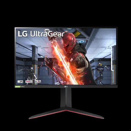 Monitor Gamer LG UltraGear 27 Full HD, 144Hz, 1ms, IPS, HDMI e DisplayPort, HDR 10, 99% sRGB, FreeSync Premium, VESA - 27GN65R