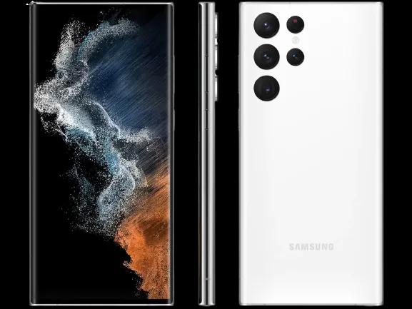 Smartphone Samsung Galaxy S22 Ultra 256GB Branco 5G 12GB RAM 6,8” Câm. Quádrupla Snapdragon
