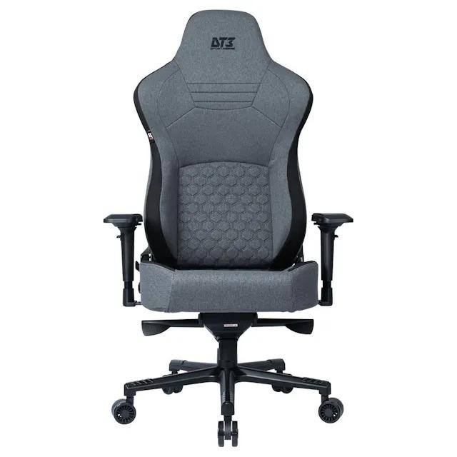 Cadeira Gamer DT3 Royce Graphite, Até 180 Kg, Com Almofadas, Reclinável, Descanso de Braço 4D, Cinza e Pret