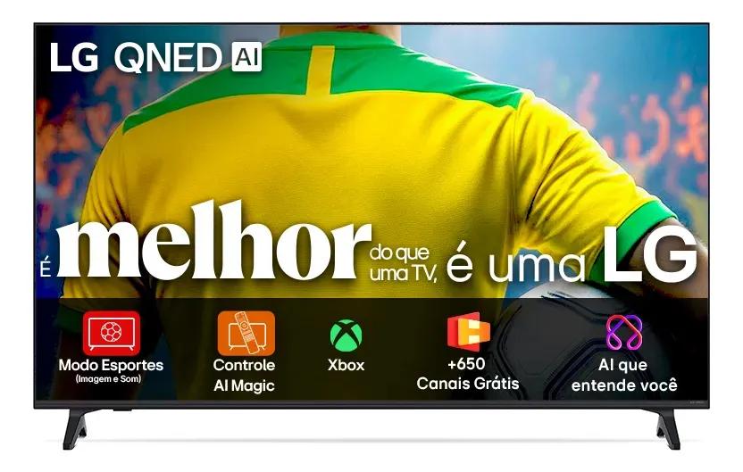 Smart TV 4K 75" LG QNED734K 4K