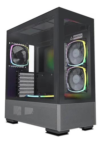 Gabinete Gamer Montech Sky Two Mid Tower Vidro Atx C/ 4 Fans