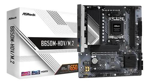 Placa Mãe ASRock B650M-HDV/M.2, AMD B650, mATX, DDR5, AM5
