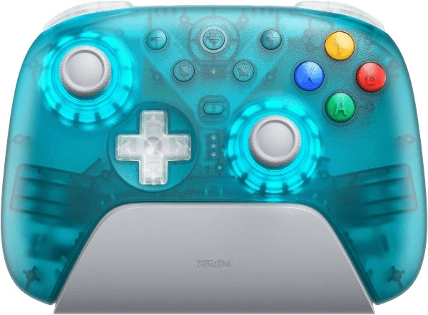 Controle Sem Fio 8BitDo Ultimate 2, Clear Blue