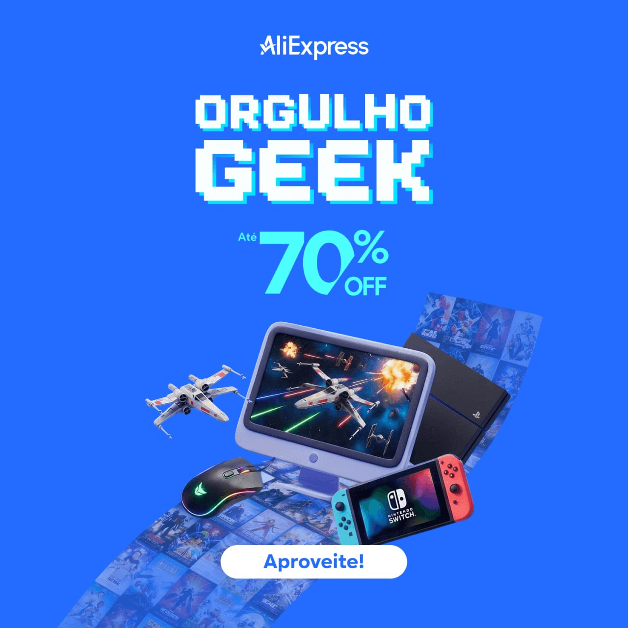 Evento Aliexpress Orgulho Geek
