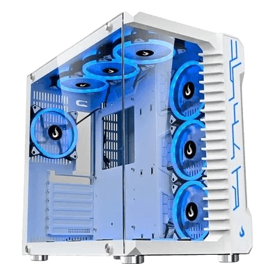 Gabinete Gamer Rise Mode Galaxy Glass, Mid Tower, Lateral e Frontal em Vidro Temperado, Branco - RM-GA-GG-FW