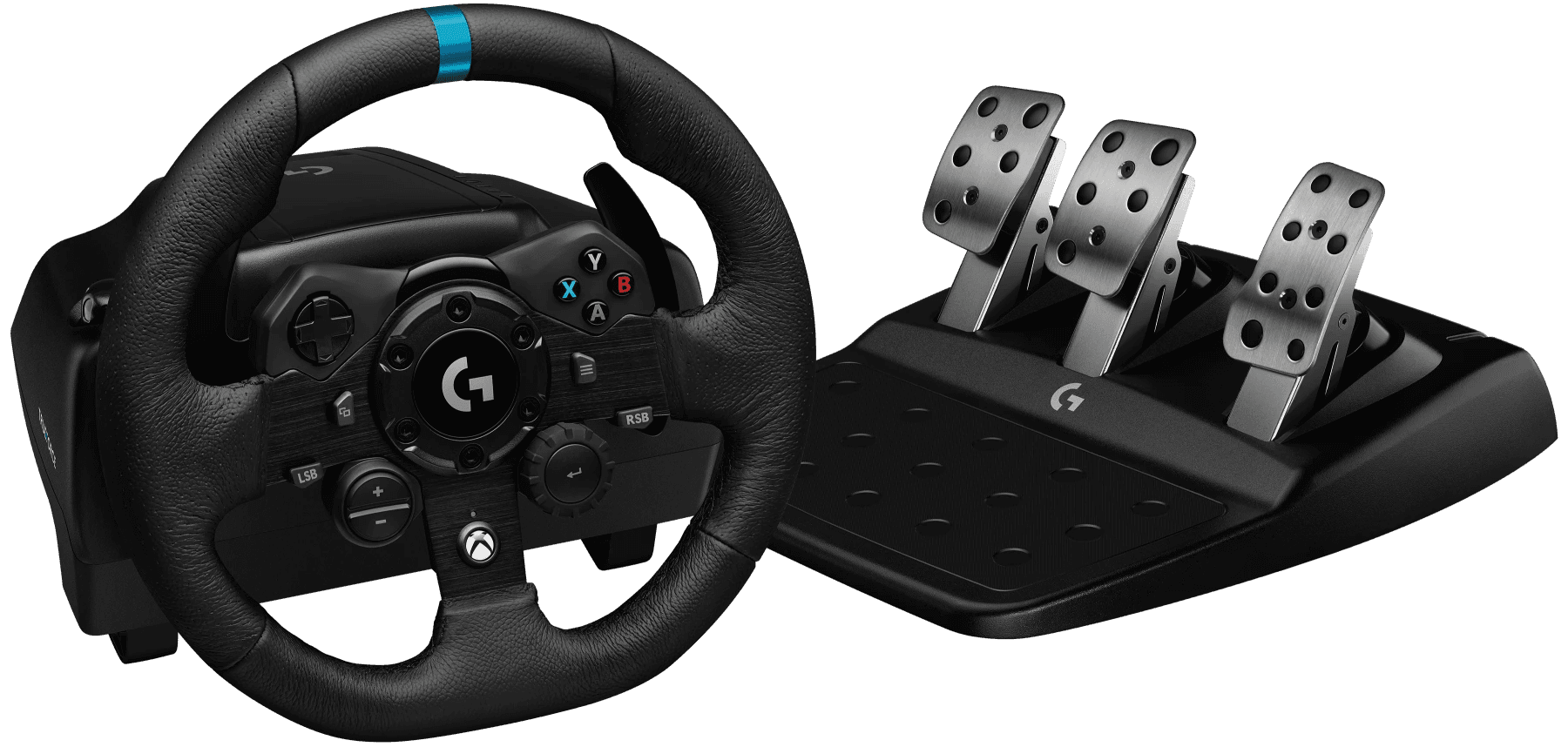 Volante Logitech G923 para Xbox Series X|S, Xbox One e PC com Force Feedback TRUEFORCE