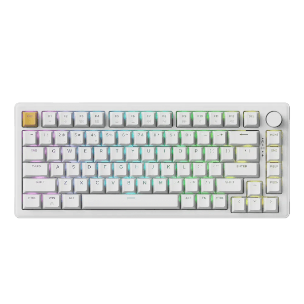 Teclado Mecânico Sem Fio Keychron J2, Branco