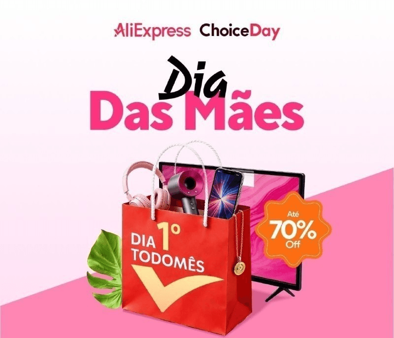 Evento Aliexpress Dia das Mães