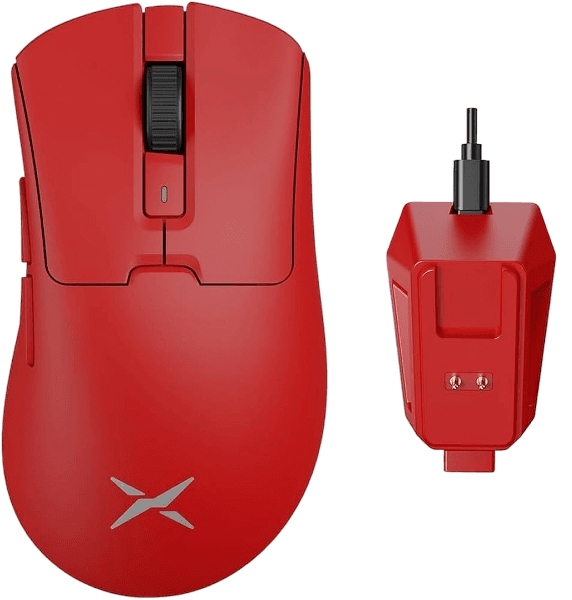 Mouse Sem Fio Delux M900 Pro, Vermelho