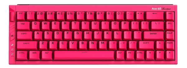 Teclado Magnético Com Fio MCHOSE Ace 68 Turbo, Berry Red