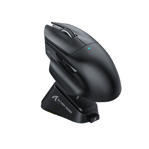 Mouse Sem Fio Attack Shark V6, Preto