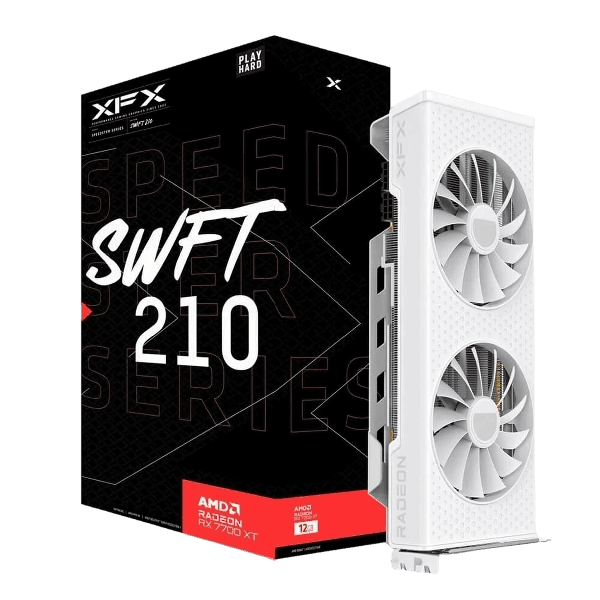 Placa de Vídeo XFX RX 7700XT SPEEDSTER SWFT210 Gaming AMD Radeon, 12GB