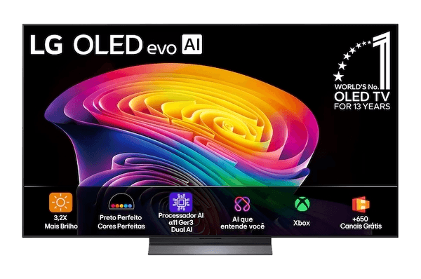 Smart TV LG evo AI C6 65" OLED 4K 165Hz OLED65C6PSA