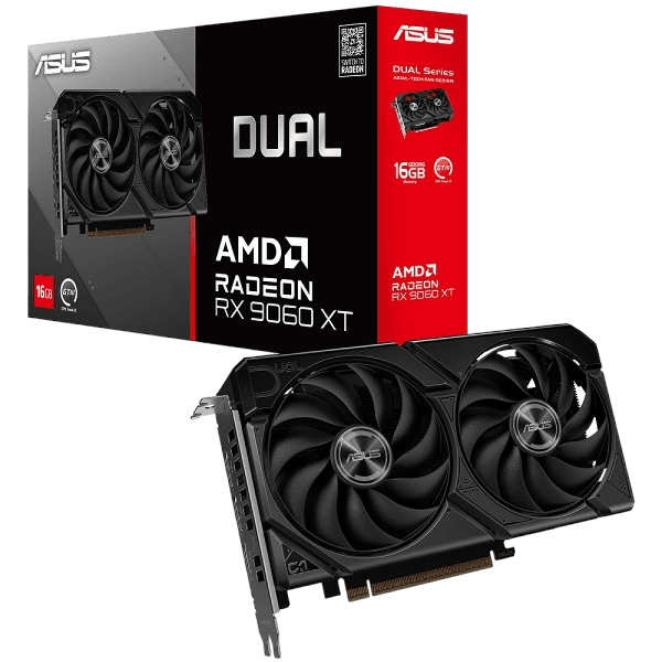 Placa de Vídeo Asus AMD Radeon RX 9060 XT Dual 16GB