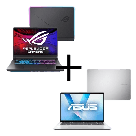 Notebook ASUS ROG Strix G16 G615JMR-S5001W + Notebook ASUS VivoBook 16 X1607QA-MB062W