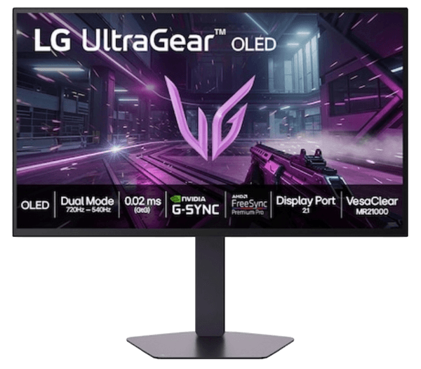 Monitor LG UltraGear 27GX790B-B 27" OLED Dual Mode QHD 540Hz / HD 720Hz