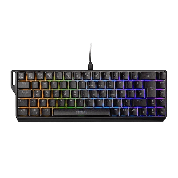 Teclado Magnético Com Fio Pichau Virgo Pro, Preto