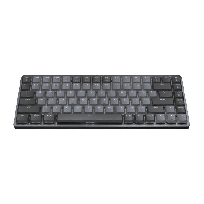 Teclado Mecânico Sem Fio MX Mechanical Mini, Iluminação, Switch Tactile Quiet, Bluetooth, USB, Preto
