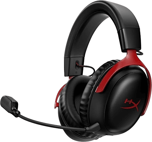 Headset Gamer Sem Fio HyperX Cloud III, Preto e Vermelho