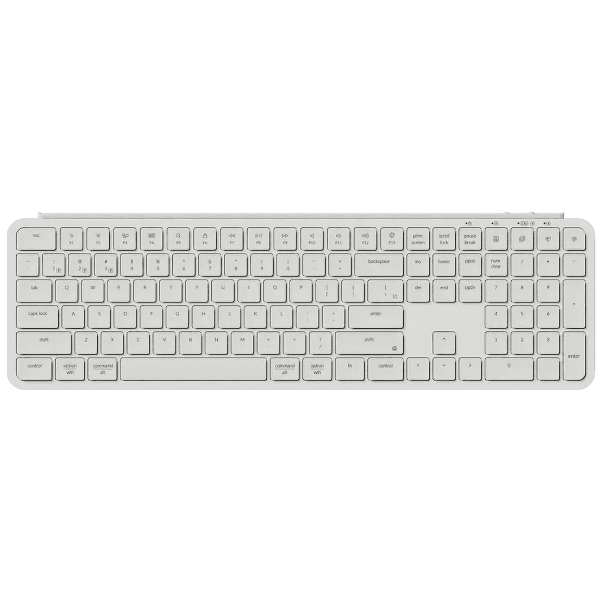 Teclado Membrana Sem Fio Keychron B6 Pro, Branco