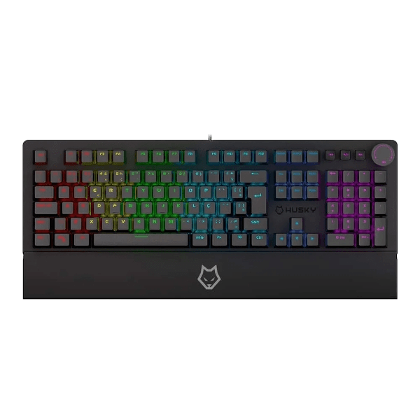 Teclado Mecânico Com Fio Husky Anchorage, Switch Gateron EF Red, Preto