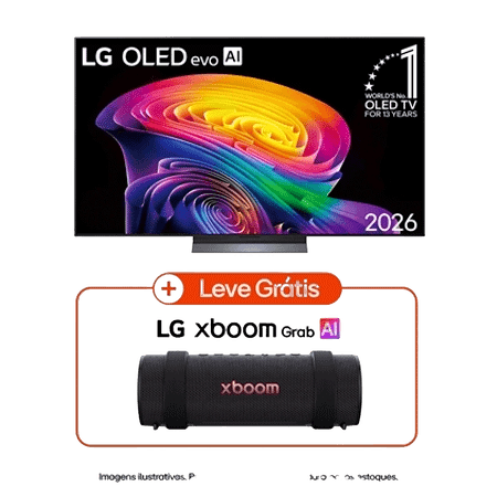 Smart TV LG evo AI C6 55" OLED 4K 165Hz OLED55C6PSA + LG xboom Grab