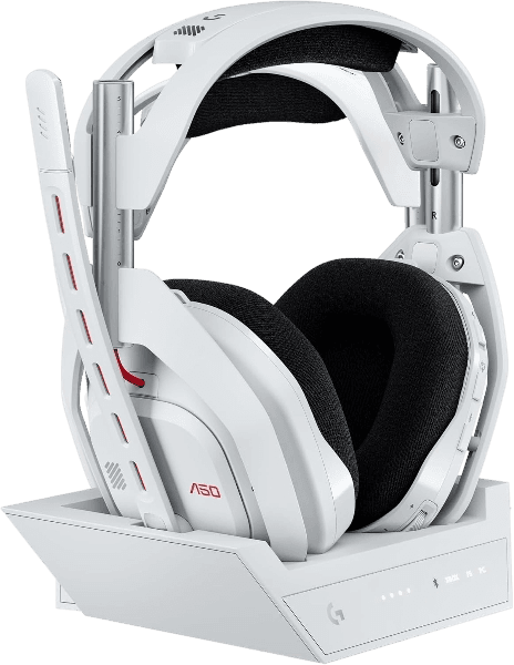 Headset Gamer Sem Fio Logitech G Astro A50 + Base Station Gen 5 Com Tecnologia PLAYSYNC AUDIO, Bluetooth - Branco