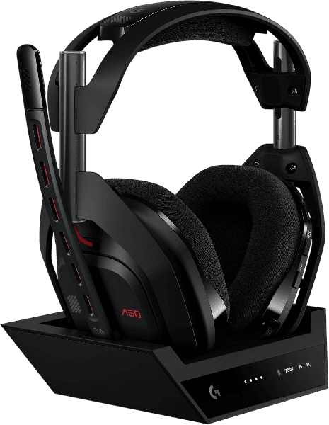 Headset Gamer Sem Fio Logitech G Astro A50 + Base Station Gen 5 Com Tecnologia PLAYSYNC AUDIO, Bluetooth - Preto