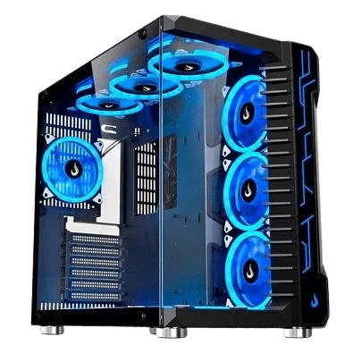 Gabinete Gamer Rise Mode Galaxy Glass, Mid Tower, Lateral e Frontal em Vidro Temperado, Preto - RM-GA-GG-FB