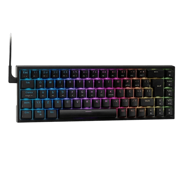 Teclado Mecânico Gamer KBM! GAMING TG700, Preto, 65% e ABNT2, RGB, Switch Gateron Red - KGTG700PTVR