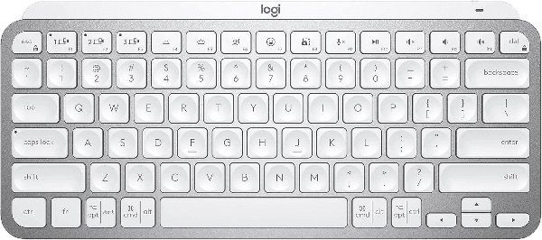 Teclado Membrana Sem Fio Logitech MX Keys Mini - Cinza Claro