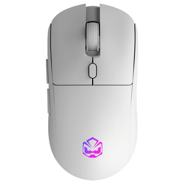 Mouse Sem Fio PCYes Basaran Stealth, White Ghost