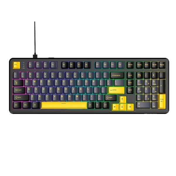 Teclado Magnético Com Fio Attack Shark X98 HE, Star Black, Preto