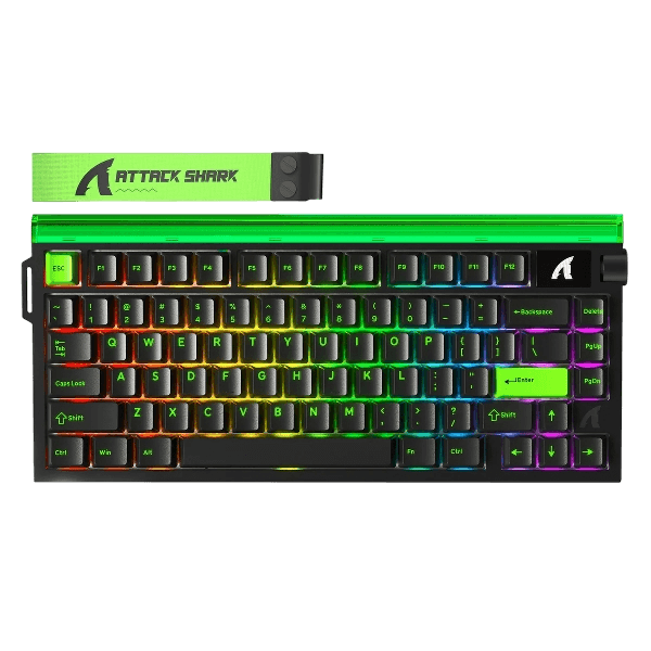 Teclado Magnético Com Fio Attack Shark R85 HE, Preto