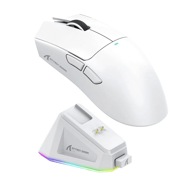Mouse Sem Fio Attack Shark X11, Branco