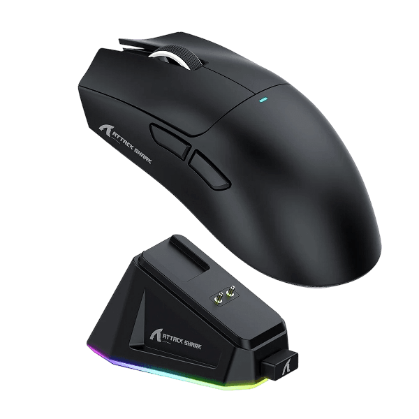 Mouse Sem Fio Attack Shark X11, Preto