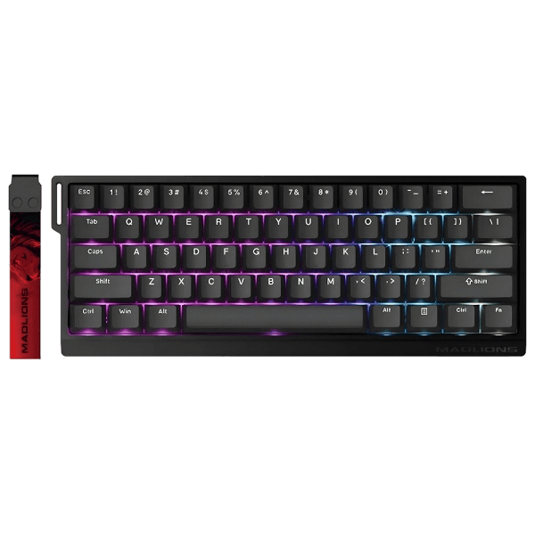 Teclado Magnético Com Fio Madlions MAD60HE, Preto