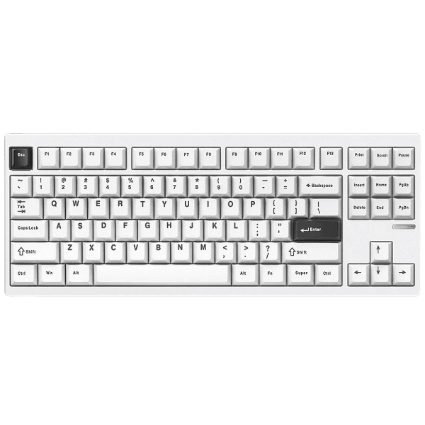 Teclado Mecânico Sem Fio MCHOSE GX87 Ultra, Branco