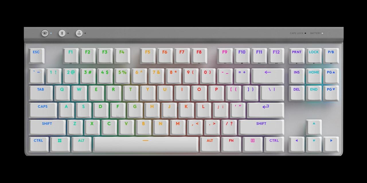 Teclado Mecânico Sem Fio Logitech G515 Lightspeed TKL - Branco