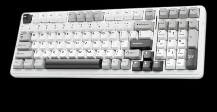 Teclado Mecânico Sem Fio Aula F99 - Cinza