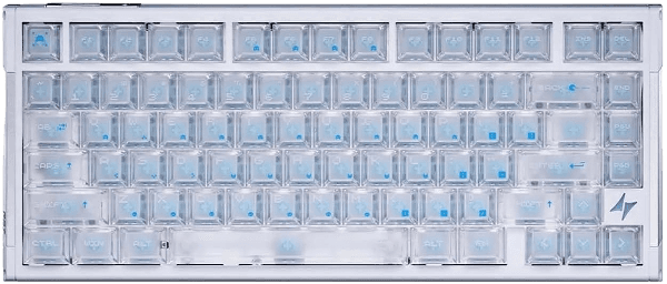 Teclado Magnético Com Fio ATK RS7 V2, Leviatan Ultra, Branco