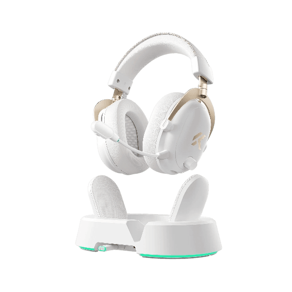 Headset Sem Fio Mchose V9 Turbo+, White Gold