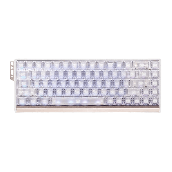 Teclado Magnético Com Fio ATK 68 RX, Wolf, Branco