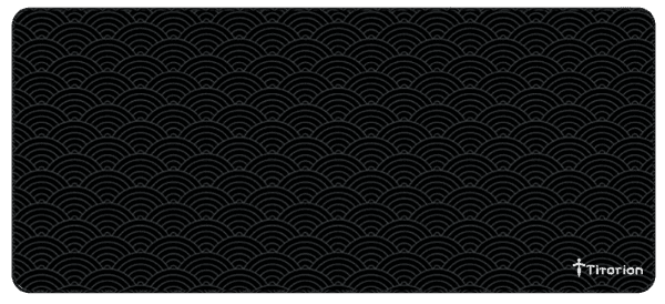 Mousepad Titorion Deskmat Onda Oriental, Preto, (900x400mm)