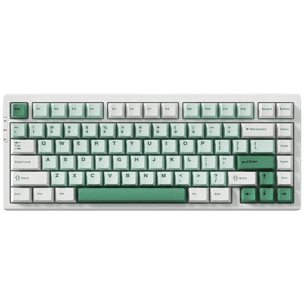 Teclado Mecânico Sem Fio MCHOSE G75 Pro, Verde e Branco