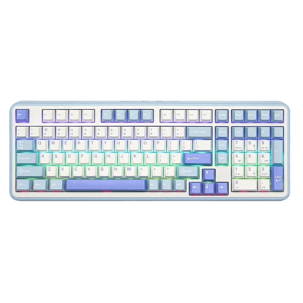 Teclado Mecânico Sem Fio Epomaker TH99, Azul