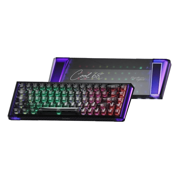 Teclado Magnético Com Fio DAREU COOL68, Ice Black