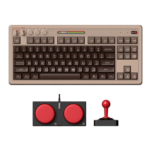 Teclado Mecânico Sem Fio Retro 8BitDo C64 Edition